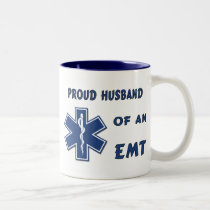 Proud Husband Of An EMT mugs