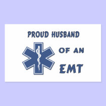 Proud Husband Of An EMT stickers