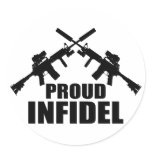 Proud Infidel Round Sticker