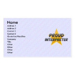 Proud Interpreter Business Card Templates