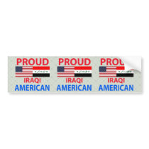 Proud Iraqi American Bumper Sticker