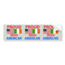 Proud Irish American Bumper Stickers