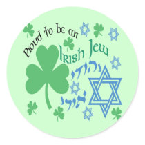 Proud Irish Jew Stickers stickers