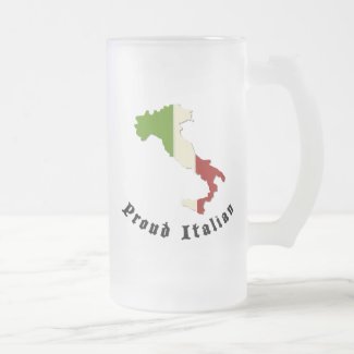 Proud Italian Frosted Beer Mug mug