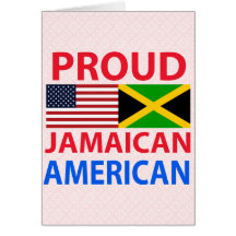 Proud Jamaican American Greeting Card