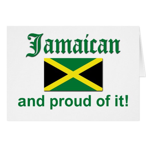 Proud Jamaican Card Zazzle
