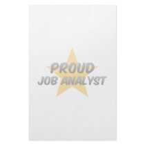 Proud Job Analyst Stationery Design