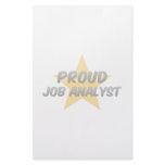 Proud Job Analyst Stationery Design