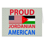 Proud Jordanian American Greeting Cards