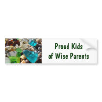 Proud Kids of Wise Parents bumper stickers Beach