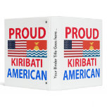 Proud Kiribati American Vinyl Binders