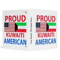 Proud Kuwaiti American 3 Ring Binder