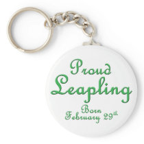 Proud Leapling Leap Year Birthday Key Chain