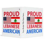 Proud Lebanese American binders
