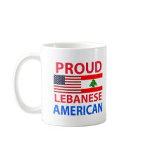 Proud Lebanese American Coffee Mugs