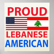 Proud Lebanese American Posters
