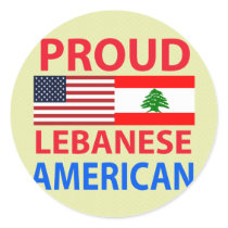 Proud Lebanese American Sticker