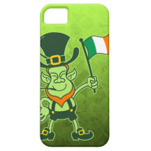 Proud Leprechaun Waving an Irish Flag iPhone 5 Cover