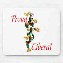 Proud Liberal mousepads