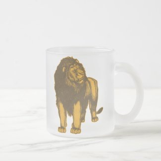 Proud Lion Frosted Mug mug