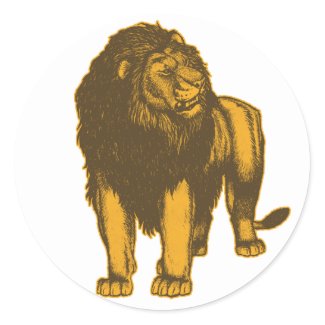 Proud Lion Sticker sticker