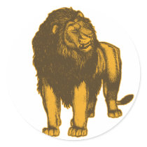 Proud Lion Sticker by we_the_animals Proud Lion Sticker