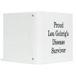 Proud Lou Gehrig's Disease Survivor binders