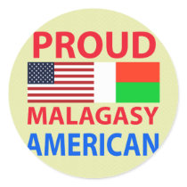 Proud Malagasy American Sticker
