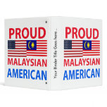 Proud Malaysian American binders