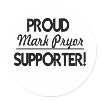 Proud Mark Pryor Supporter! Round Stickers