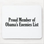 Proud Member of Obama’s Enemies List mousepads