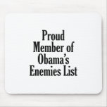 Proud Member of Obama’s Enemies List mousepads