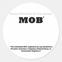Proud Member of the Angry Mob Sticker