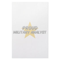 Proud Military Analyst Stationery Design