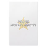 Proud Military Analyst Stationery Design