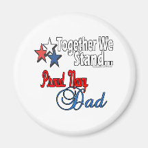 Proud Military Dad Refrigerator Magnet