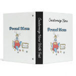 Proud Mom Airplane It's a Boy Gifts Binders