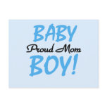 Proud Mom Baby Boy Tshirts and Gifts Postcard
