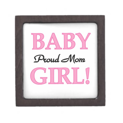 Proud Mom Baby Girl Gifts Premium Gift Box