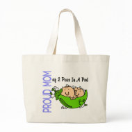 Proud Mom Of 2 Peas In A Pod (Boys) bag