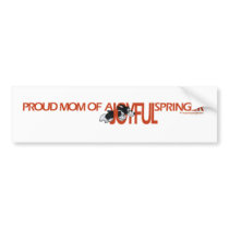 Proud Mom Of A Joyful Springer Bumper Sticker bumper stickers