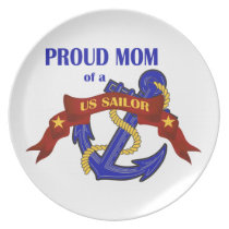 Proud Mom of a US Sailor plates
