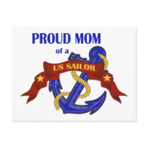 Proud Mom of a US Sailor postcards