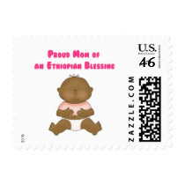 Proud Mom of an Ethiopian Blessing girl postage by robynsnest Proud Mom of an Ethiopian Blessing girl postage