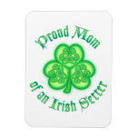 Proud Mom of an Irish Setter Rectangular Magnets