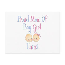 Proud Mom Of Boy Girl Twins postcards by Scrappintwins Proud Mom Of Boy Girl Twins postcards