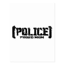 Proud Mom - POLICE Tattered Post Cards