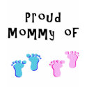 Proud Mommy of 1 boy 1 girl t-shirt
