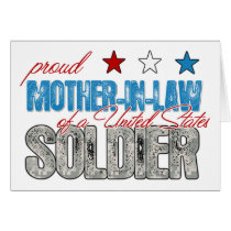 Proud Mother in Law of a United States Soldier Cards