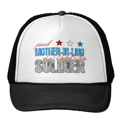 Proud Mother in Law of a United States Soldier Mesh Hat